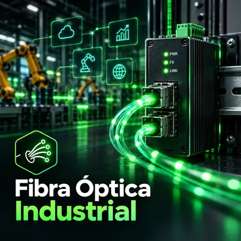 Ilustração da categoria Fibra Óptica Industrial
