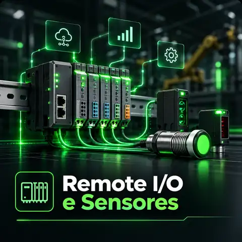 Ilustração da categoria Remote I/O e Sensores